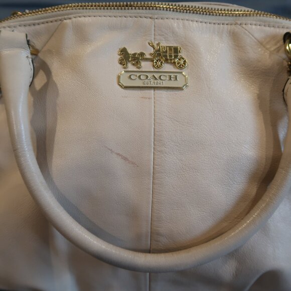 Coach Sophia Satchel in Cream – Soft Leather - Picture 2 of 16